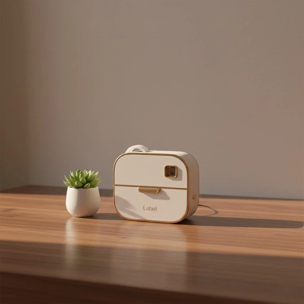 DYMO LetraTag LT-100H label maker on a desk