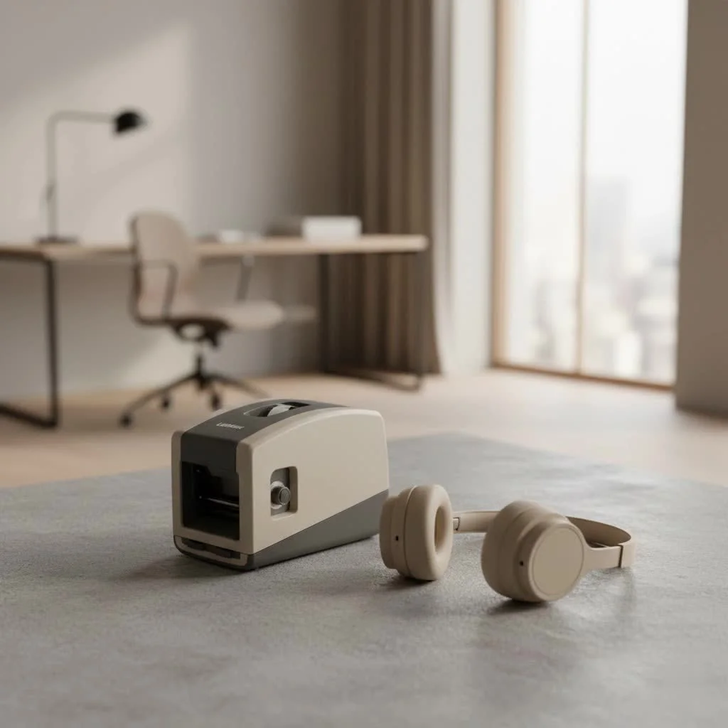 A 4x6 label maker printing a shipping label